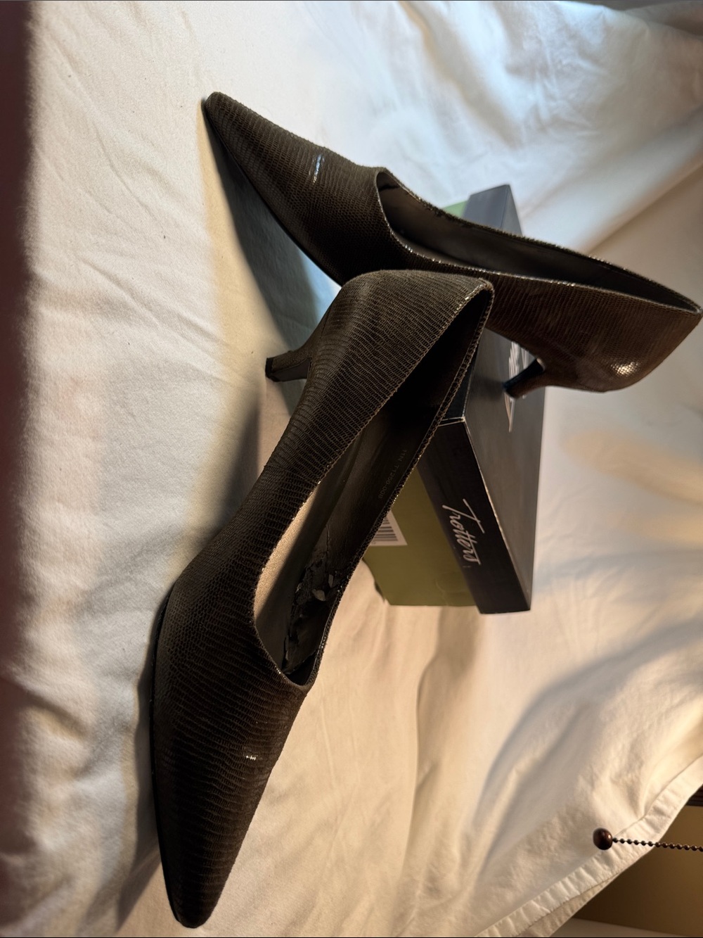 Trotters Loden Green Pointed Toe Women's Pumps - Classic Heel size 11N